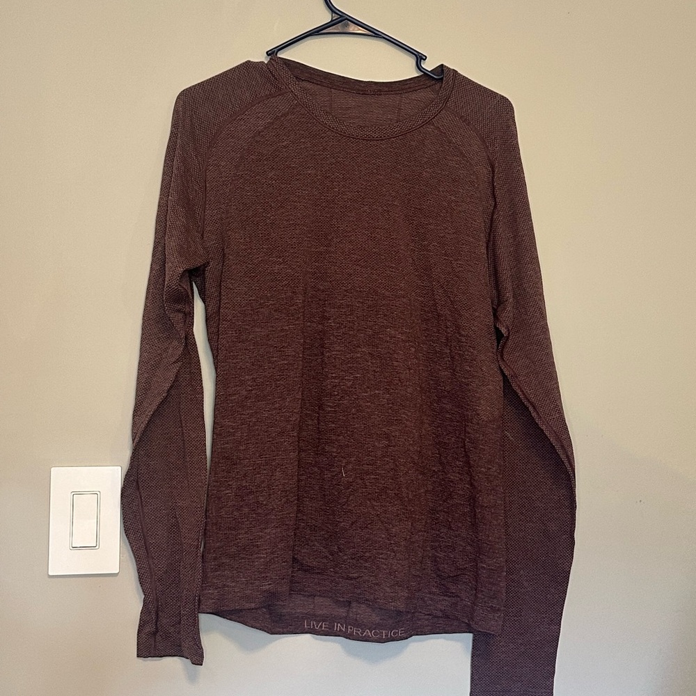 Lululemon Athletica Maroon Knit Top